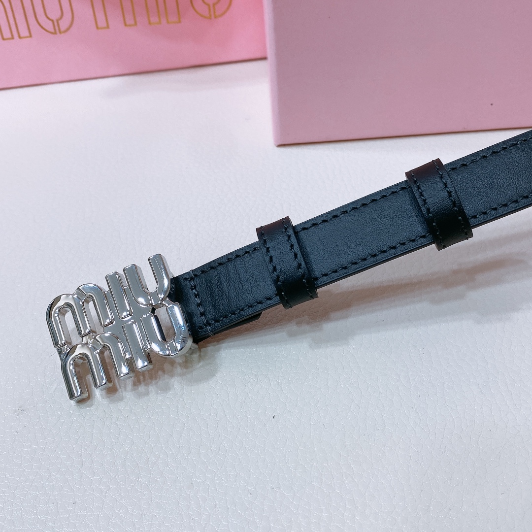 MiuMiu Leather Belts 1:1 Mirror Version