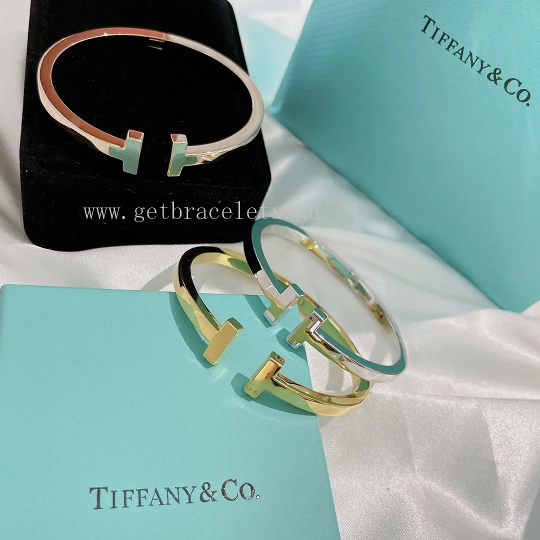 Tiffany T Square Bracelet in Sterling Silver/Rose Gold/Yellow Gold