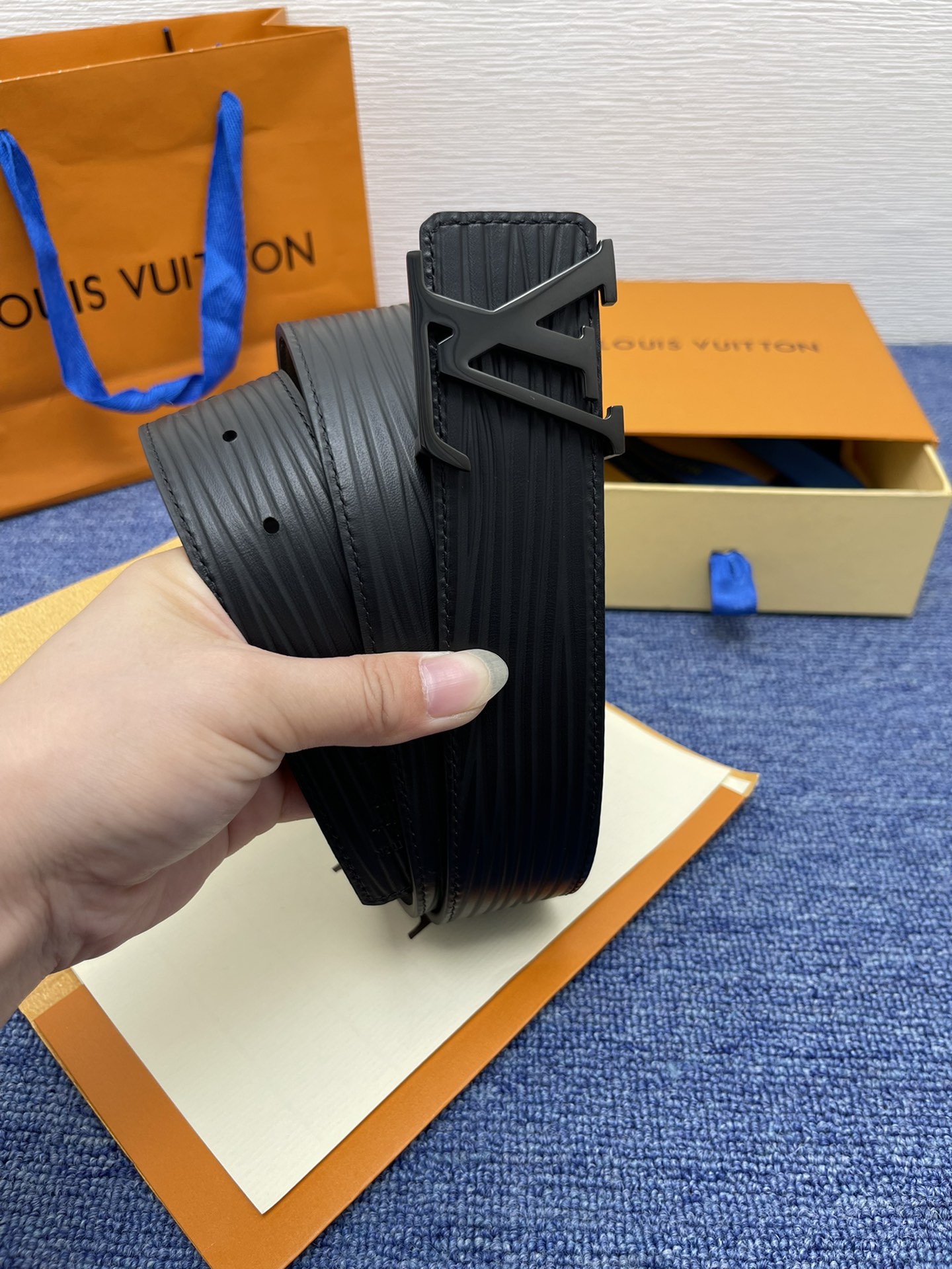 Louis Vuitton LV Leather Belts 1:1 Mirror Version