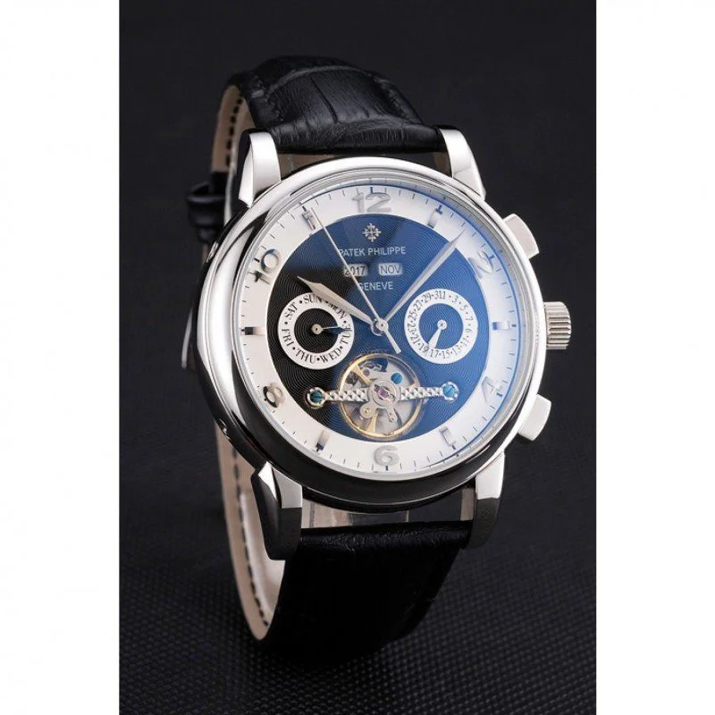 Perpetual Calendar Tourbillon Two Dial 44 mm, Stainless Steel