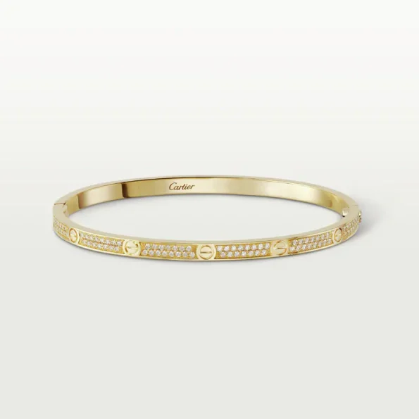 Cartier Love Bracelet Dupe, Small Model, Full Diamonds