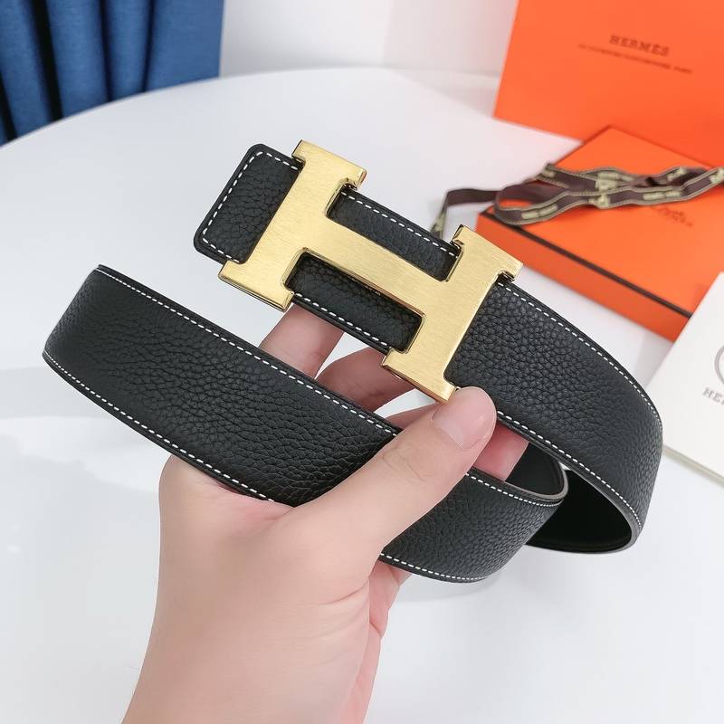 Hermes H Belt Buckle & Reversible Black For Women, Women Belt 380MM