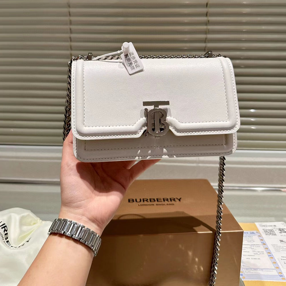 Burberry Single Shoulder Leather Bag Small(Replica)