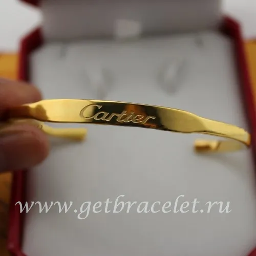 Fake Cartier Yellow Gold Open Bracelet