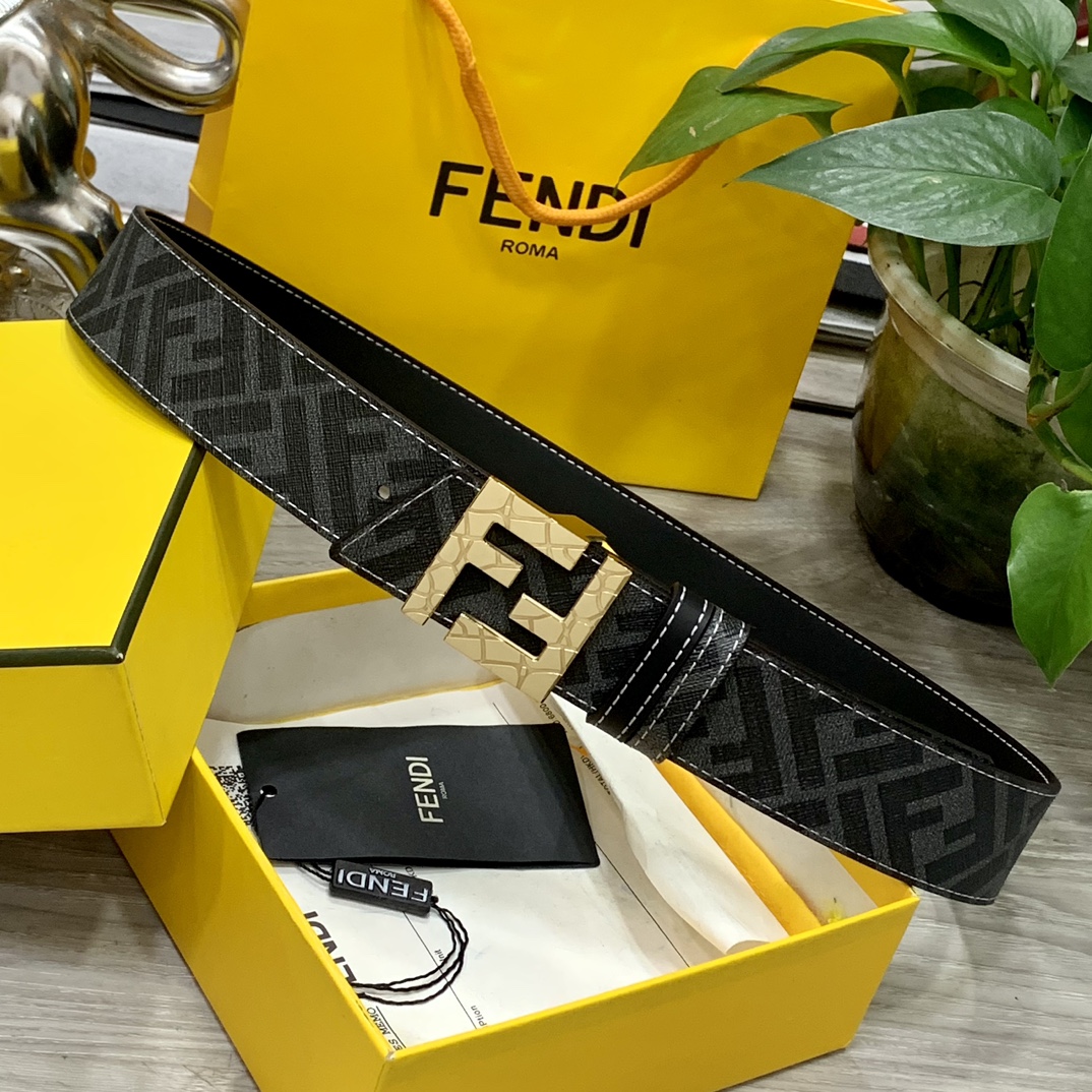 Fendi Leather Belts 1:1 Mirror Version