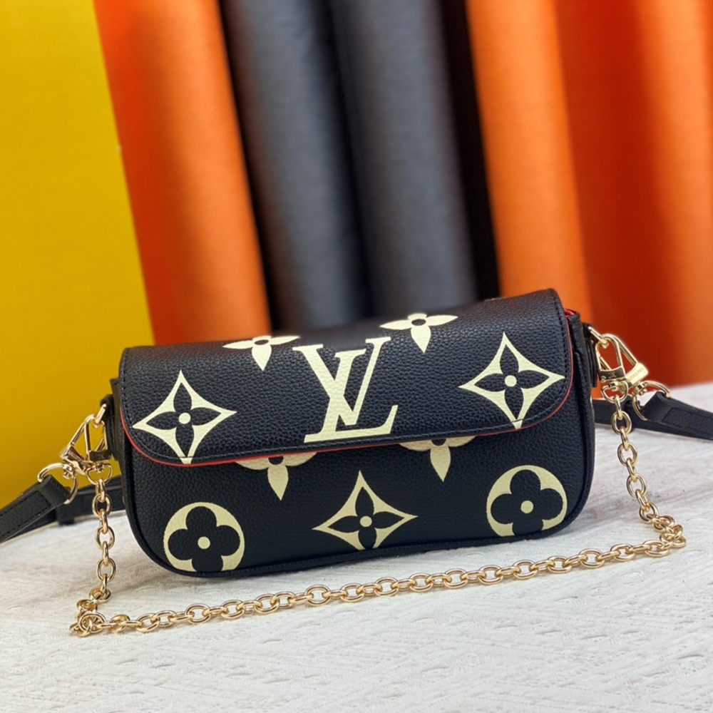 Louis Vuitton LV Leather Baguette Shoulder Bag Handbag M82210&M81911 (Replica)