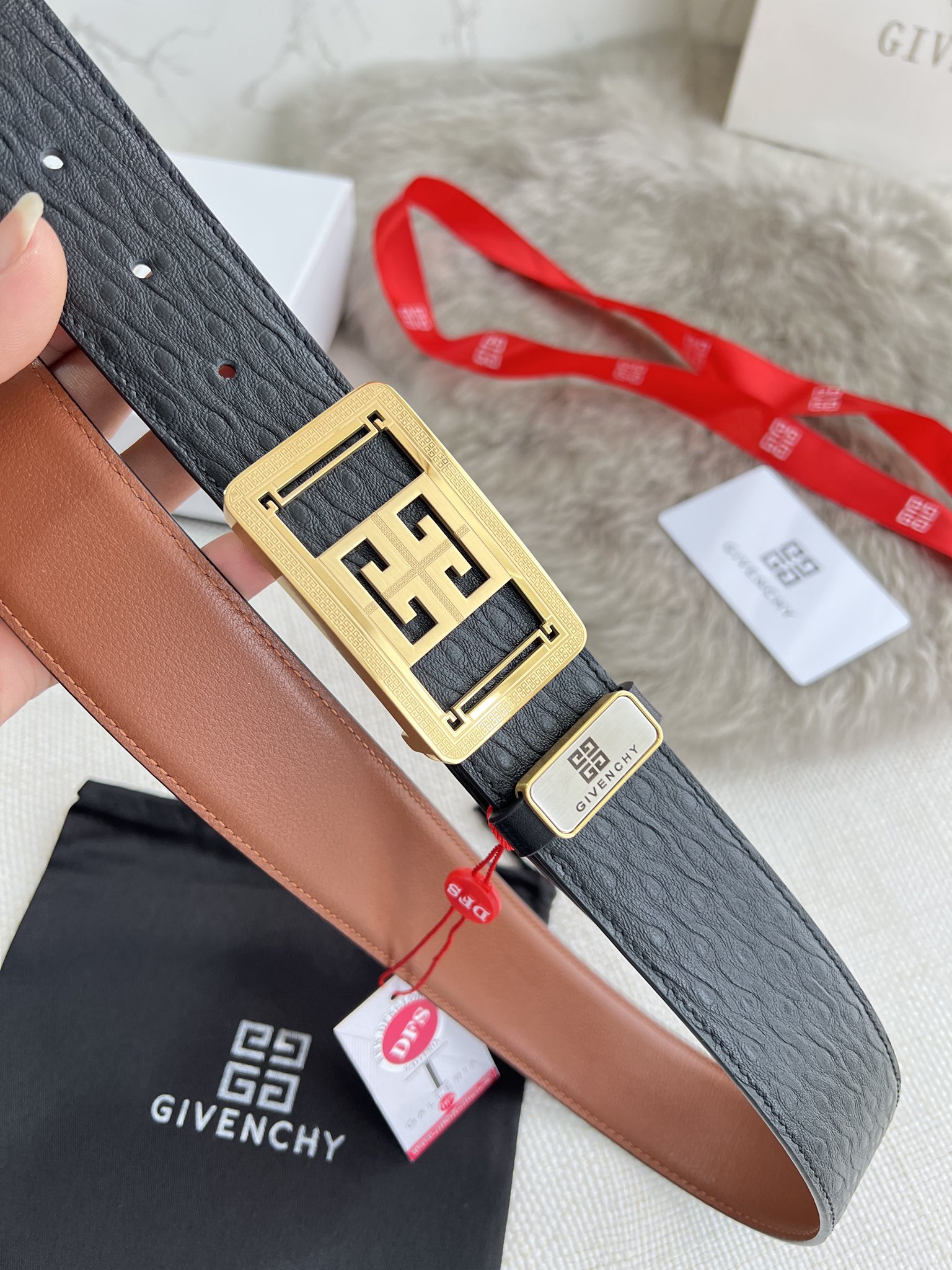 Givenchy Leather Belts 1:1 Mirror Version
