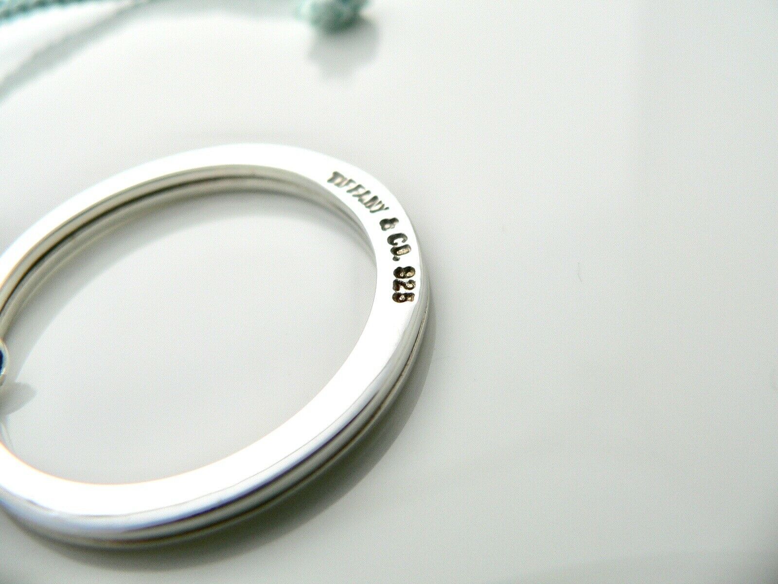 Tiffany & Co Silver Movie Clapboard Key Ring Keyring Keychain Rare Pouch Enamel