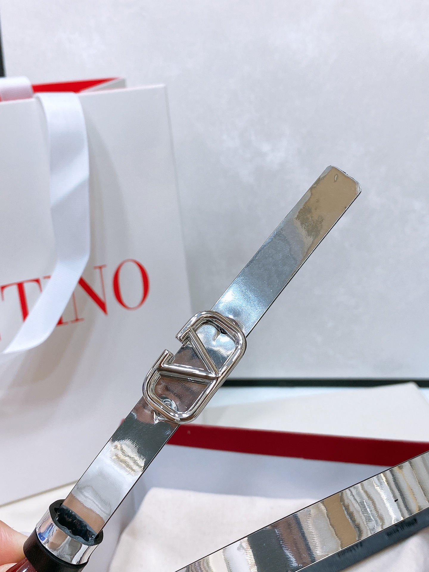 Valentino Leather Belts 1:1 Mirror Version