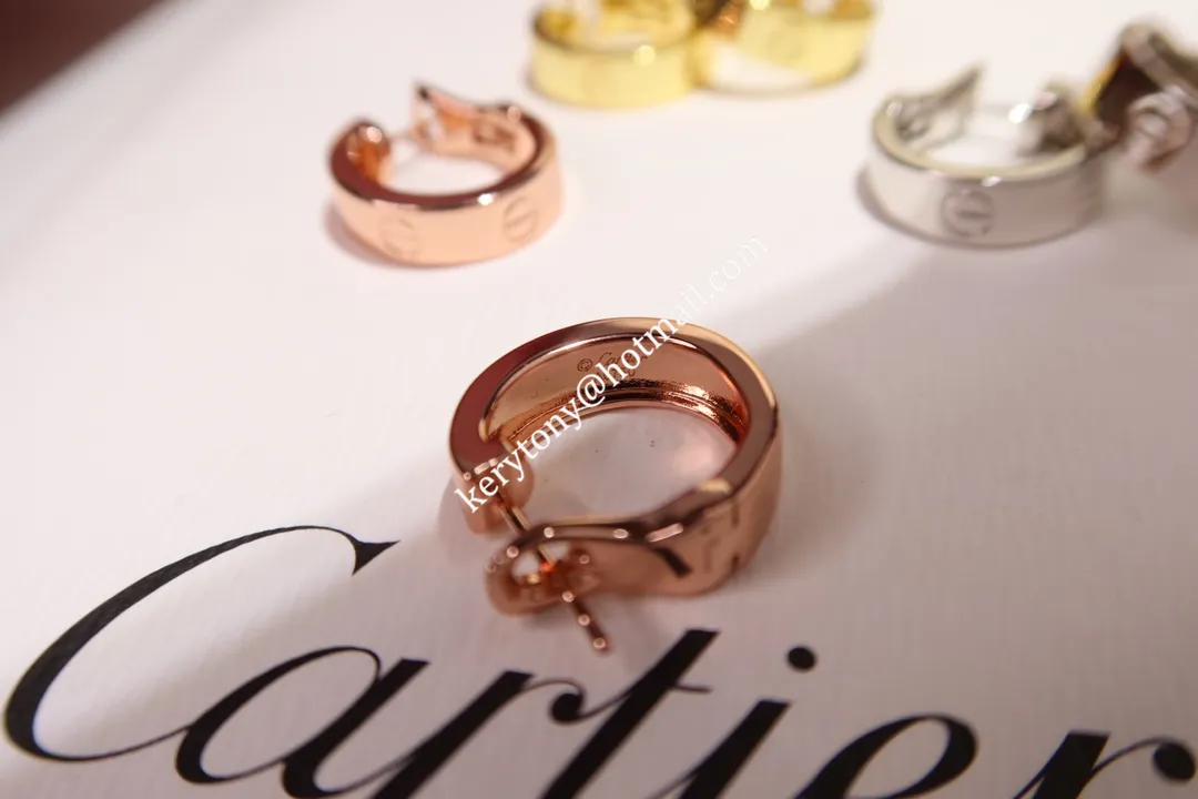 2021 New Style Cartier Love Clip Earrings Yellow Gold/Rose Gold/White Gold B8022500 Online