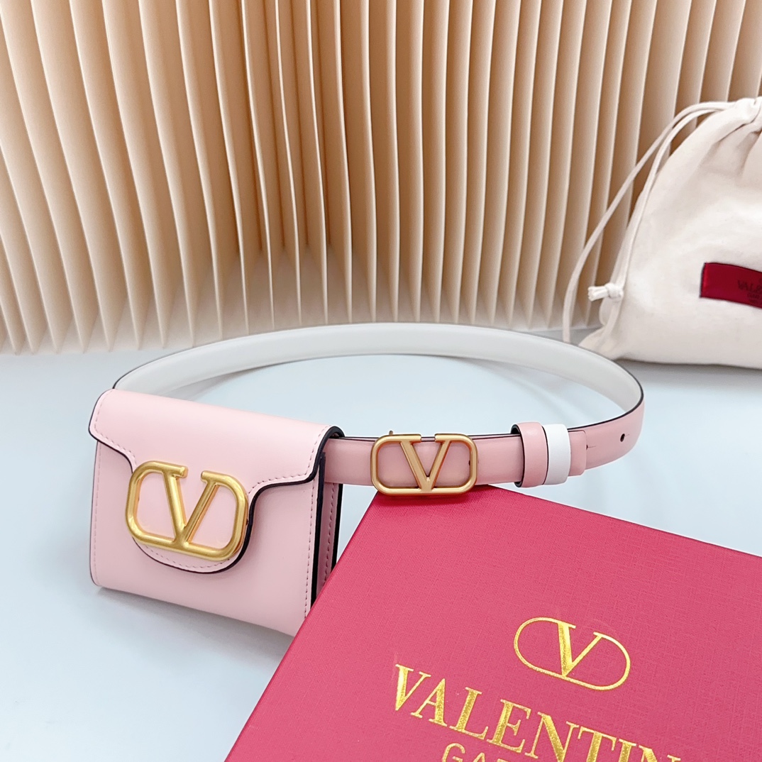 Valentino Leather Belts 1:1 Mirror Version