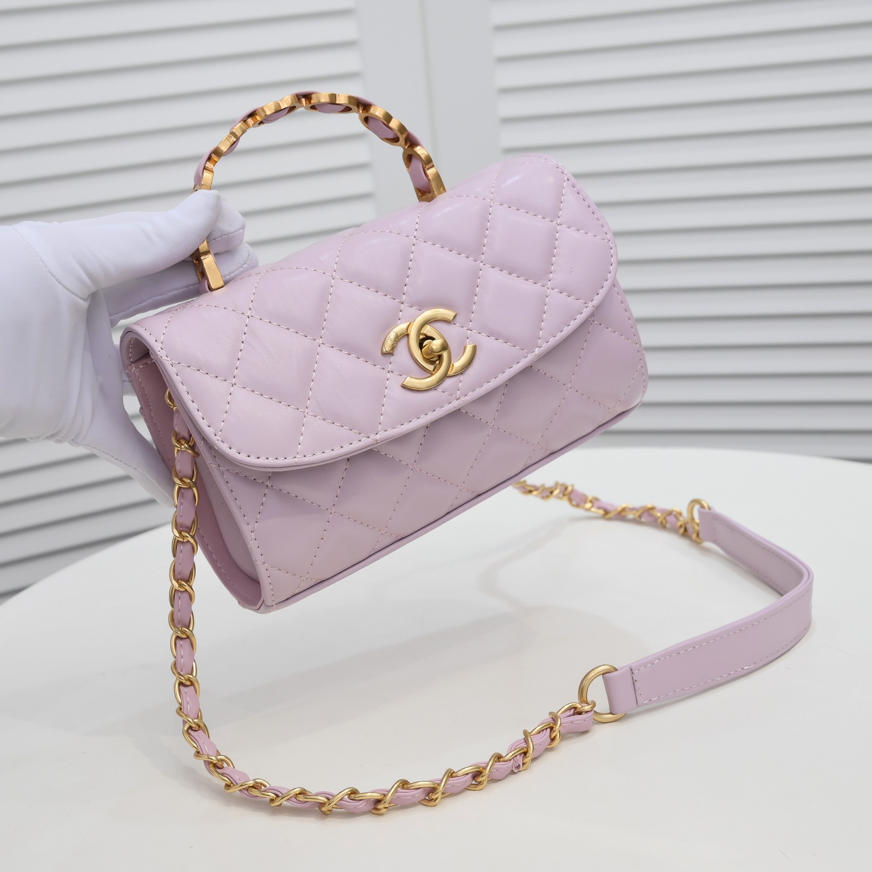 Chanel Handle Double C  Shoulder Bag Handbag