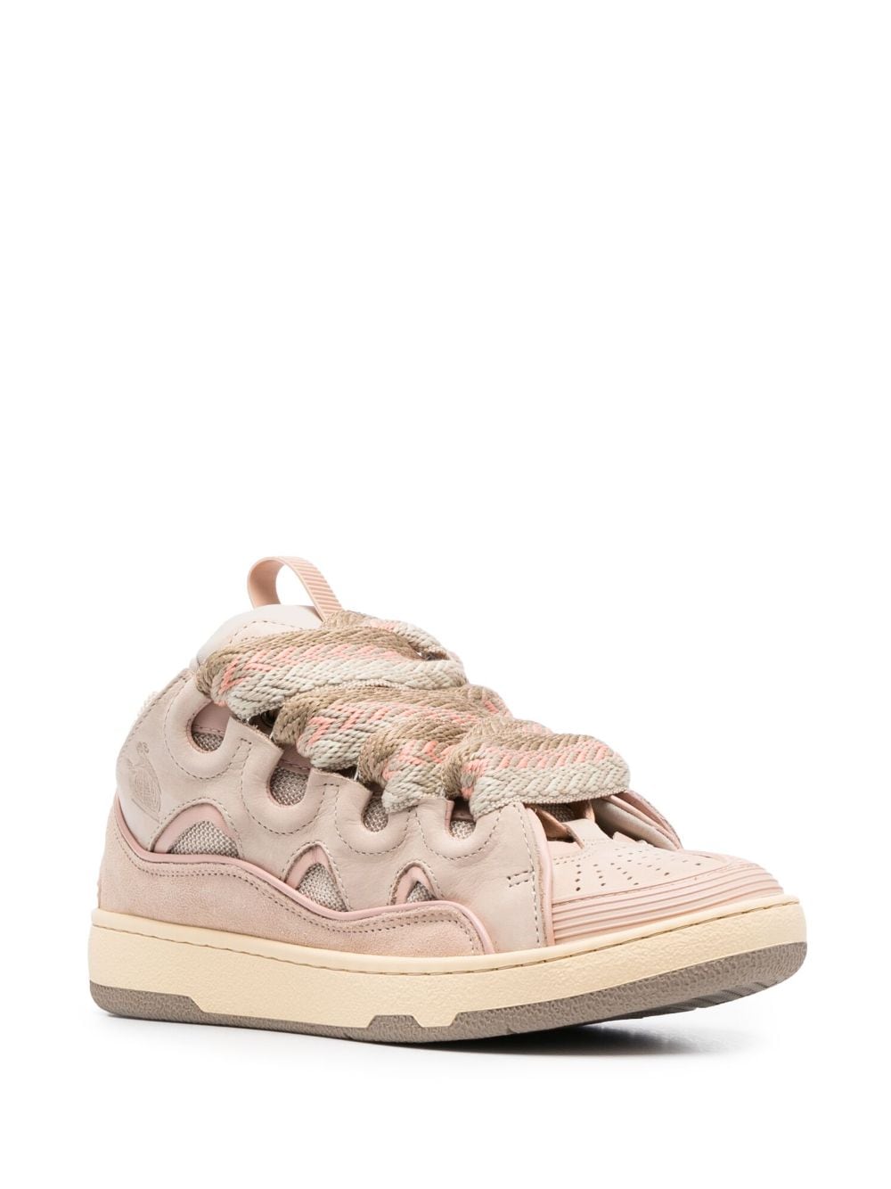 Lanvin LEATHER CURB SNEAKERS(Replica)