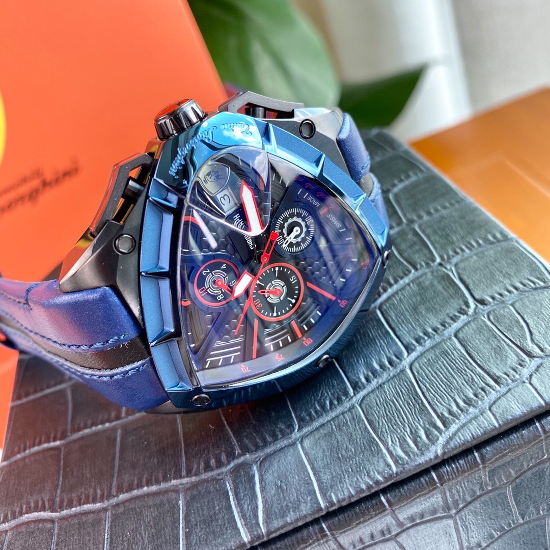 Tonino Lamborghini New Spyder Chronograph Black / Red / Blue