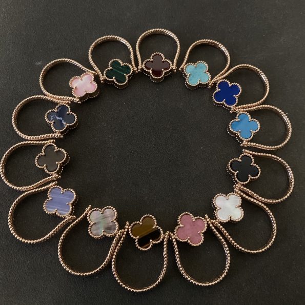 Van Cleef Clover Ring Dupe, Available in a variety of colors