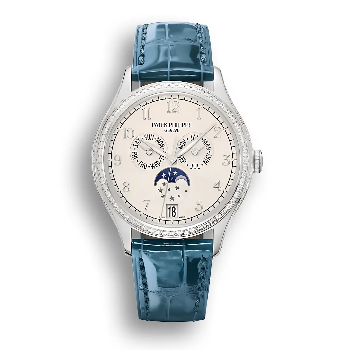 Complications 4947G-010 ANNUAL CALENDAR, MOON PHASES.  38 mm,White Gold