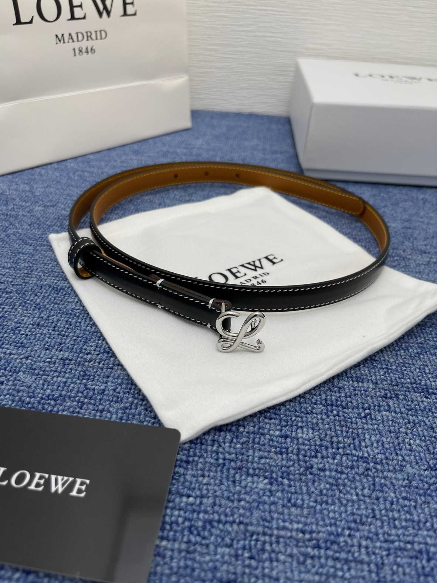 Loewe Leather Belts 1:1 Mirror Version
