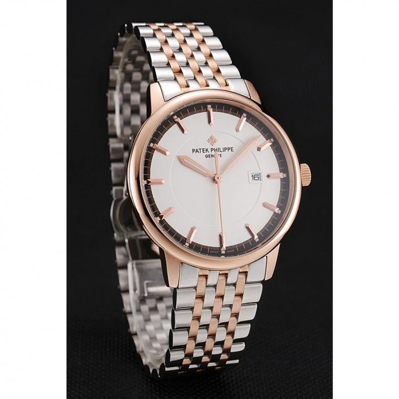 Calatrava White Dial 40 mm, Yellow Gold