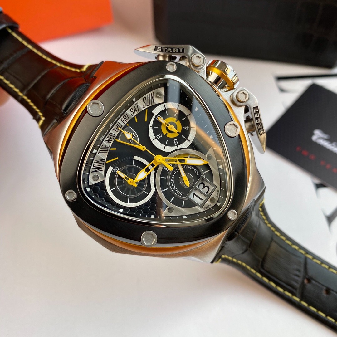 Tonino Lamborghini New Spyder Chronograph Black / Yellow / White