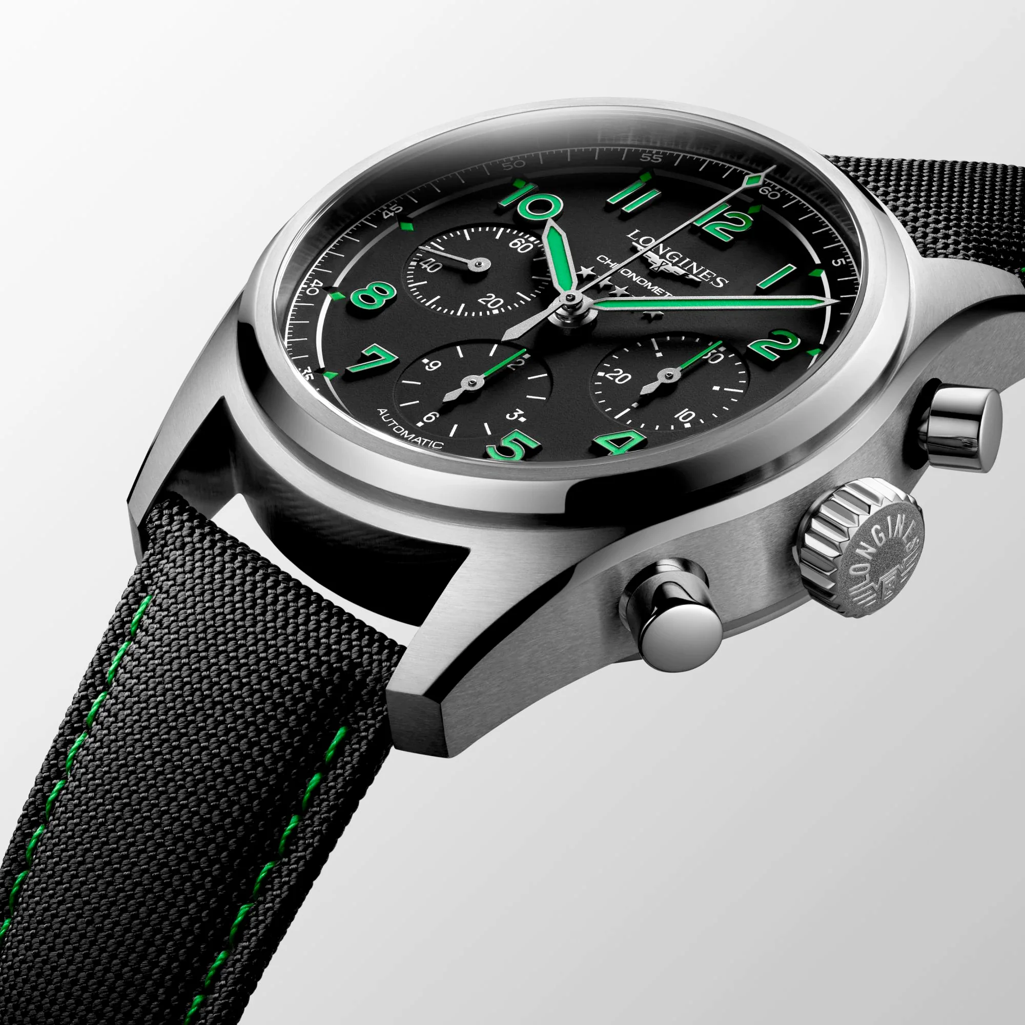 Spirit 42MM Pioneer Edition Titanium Watch Black Green L38291532