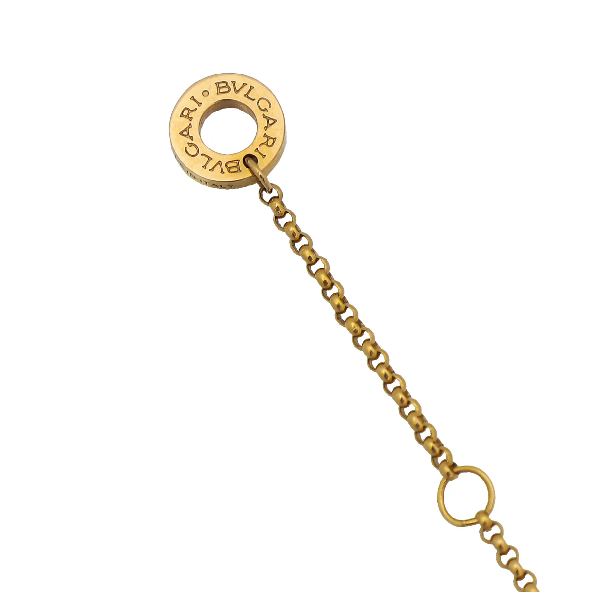 Bvlgari 18K Pink Gold Carnelian Cuore Heart Pendant Necklace