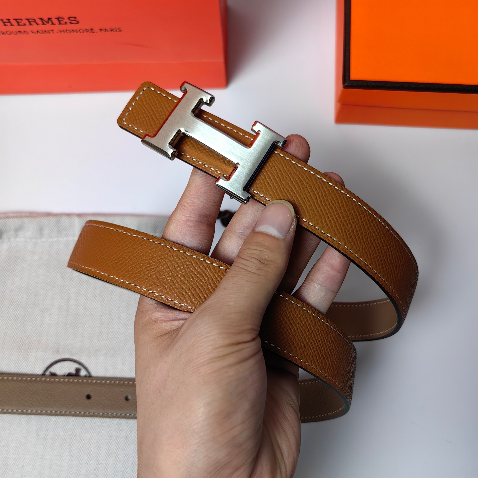 Hermes Leather Belts 1:1 Mirror Version