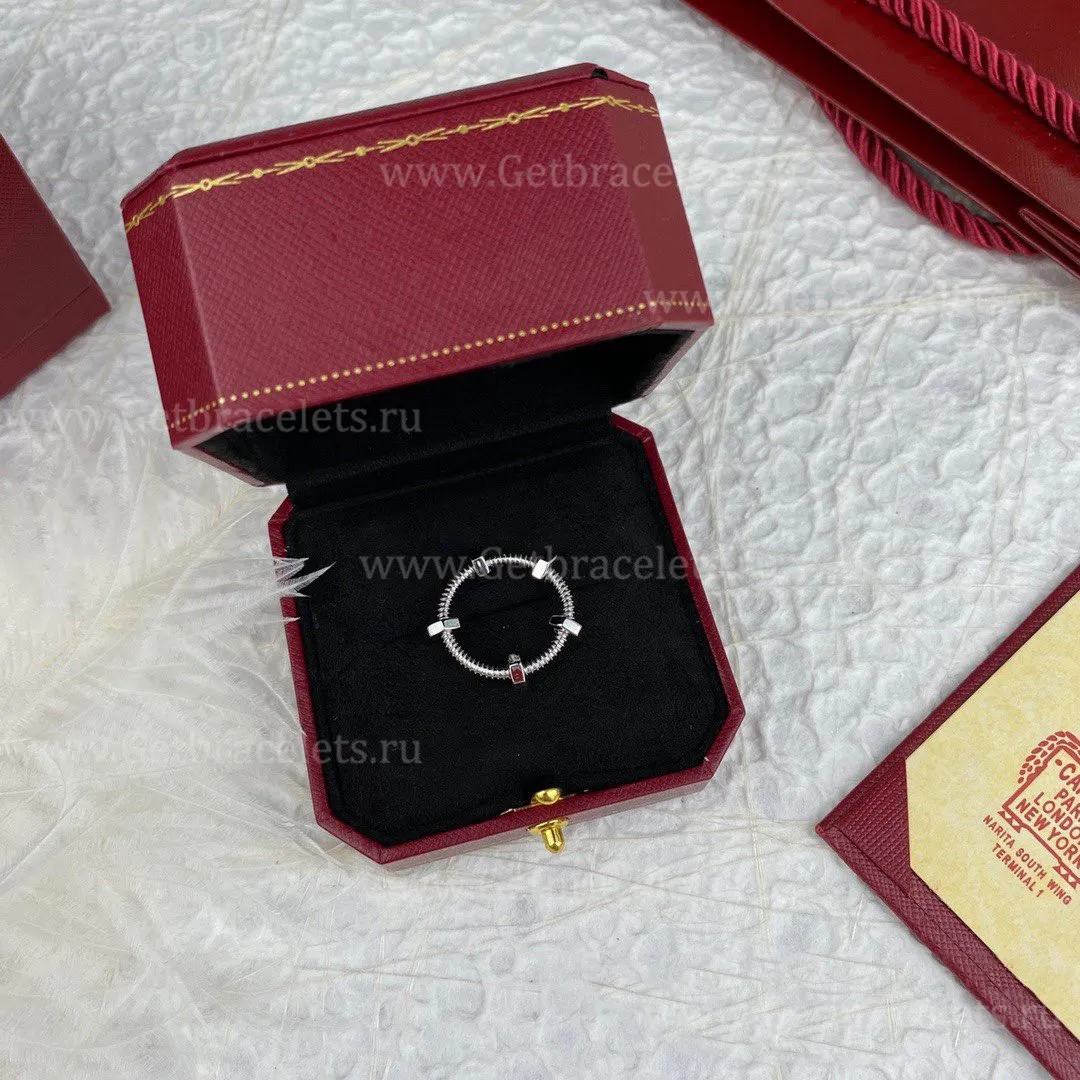 Copy Ecrou de Cartier Ring White Gold B4227400