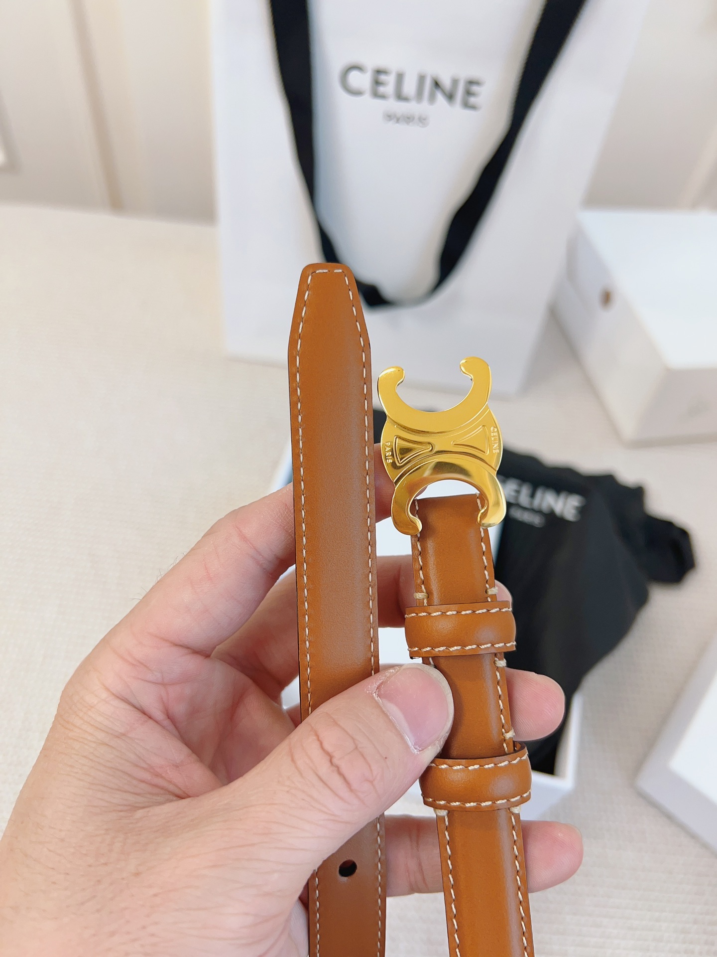 Celine Leather Belts 1:1 Mirror Version