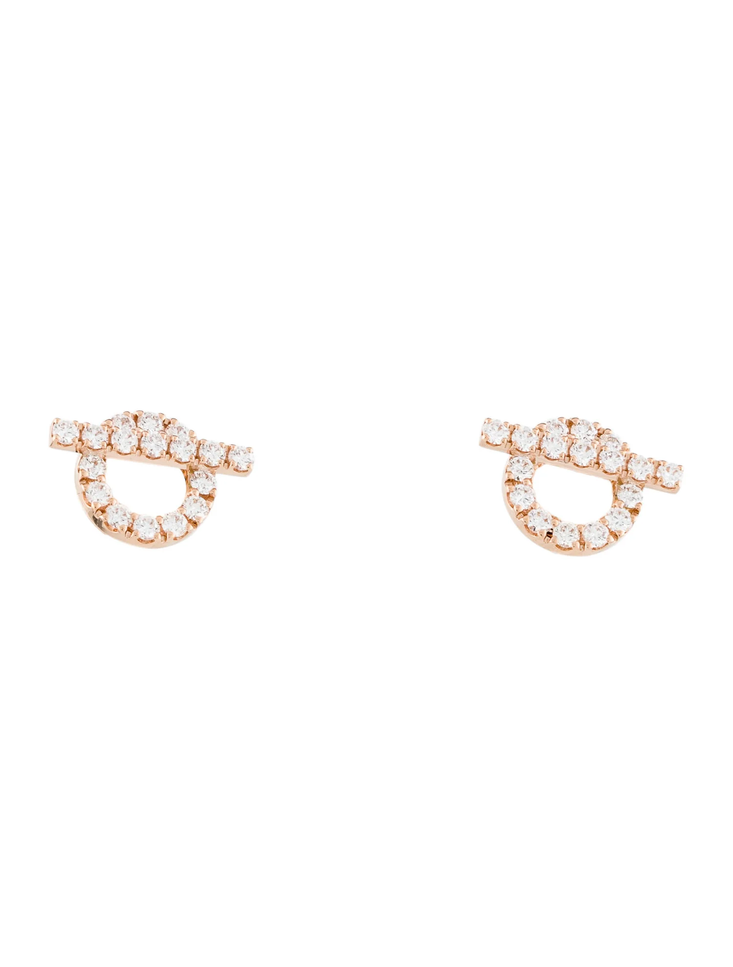 Hermes Diamond Finesse Stud Earrings