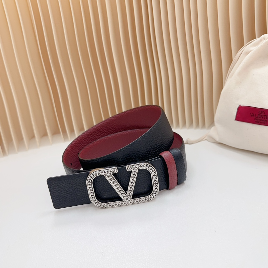 Valentino Leather Belts 1:1 Mirror Version