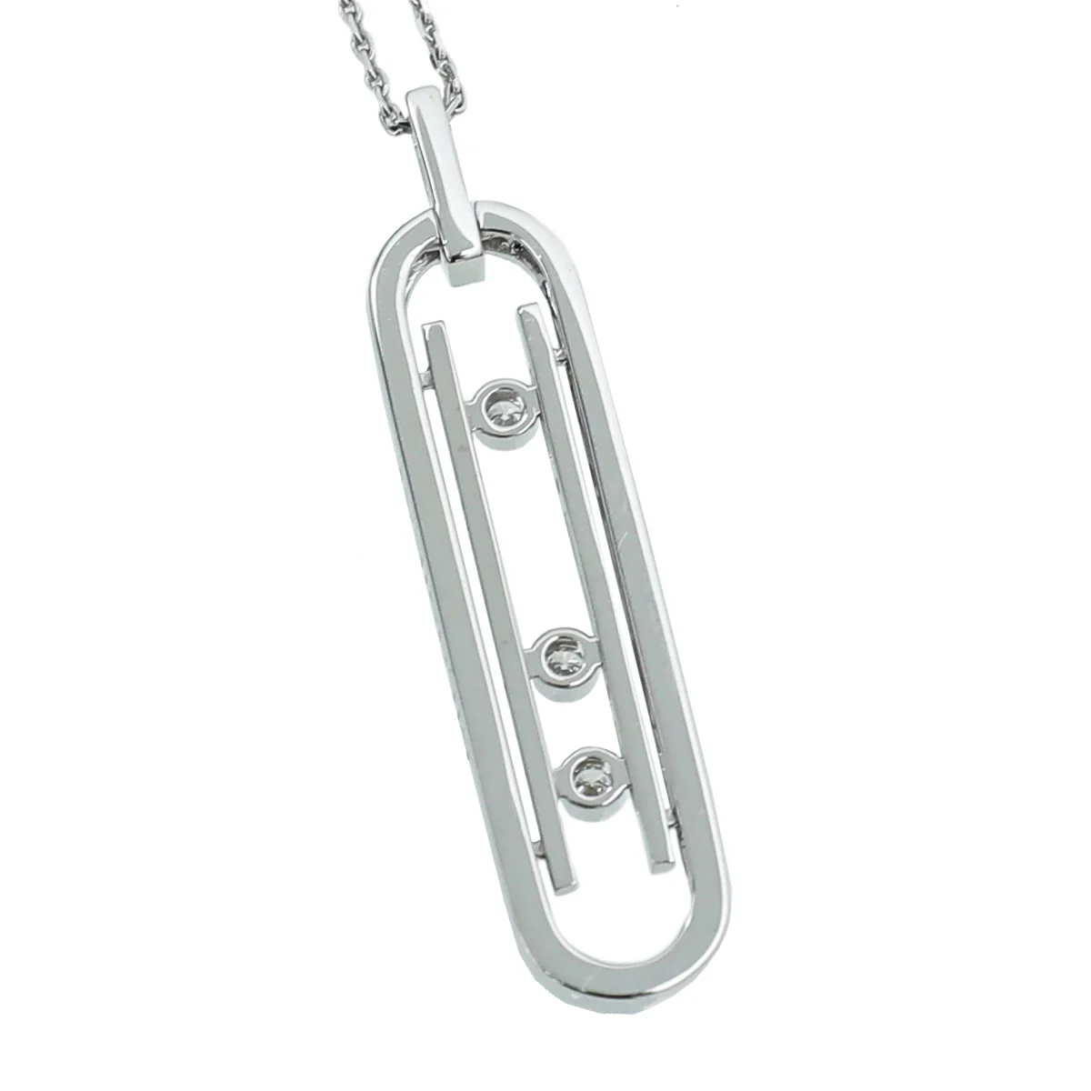 Messika 18K White Gold Diamond Move 10th PM Necklace