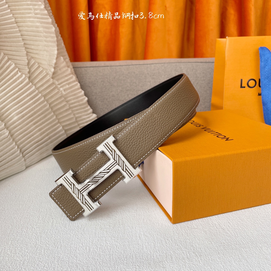 Hermes Leather Belts 1:1 Mirror Version