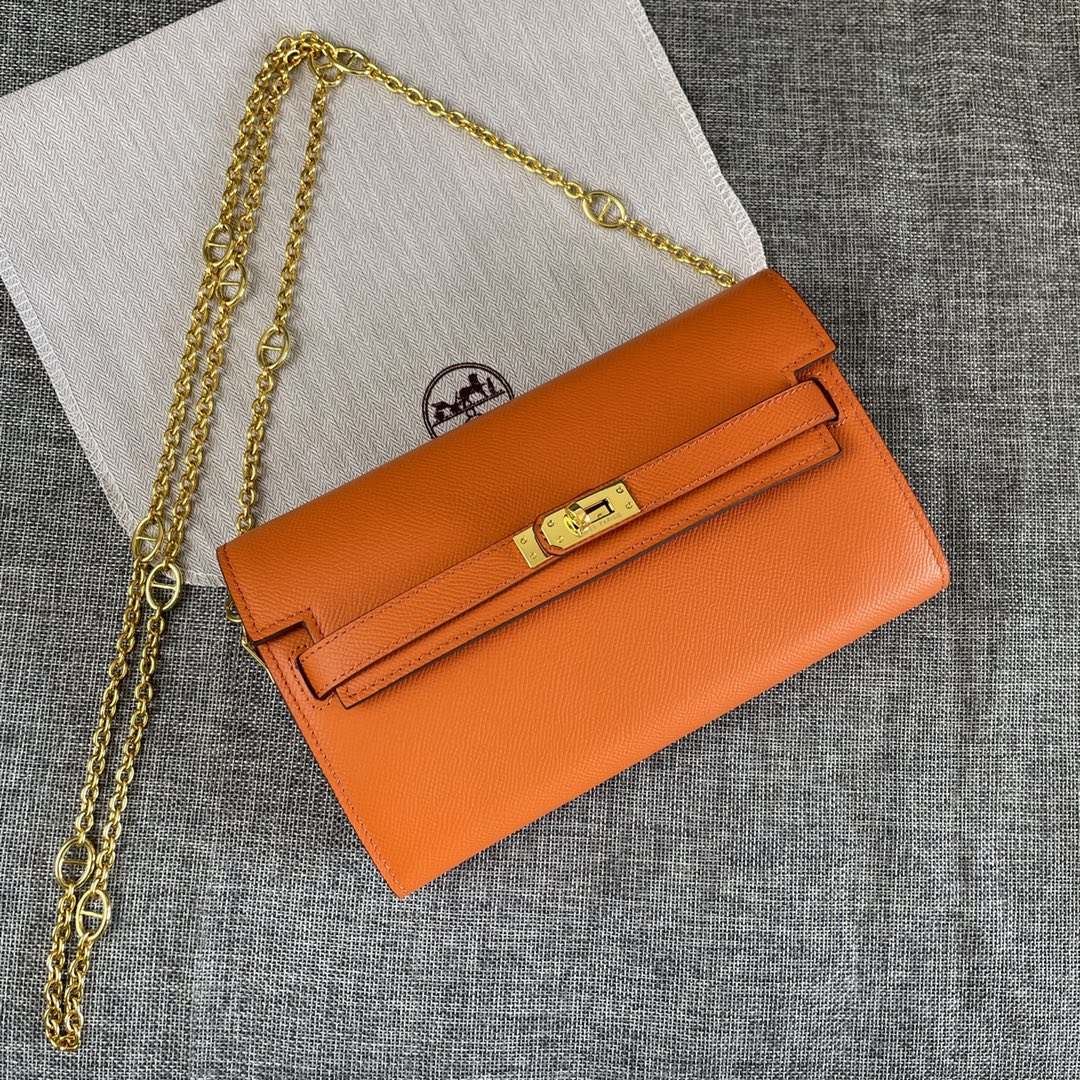 Hermes Kelly Chain Purse Bag Wallets(Replica)