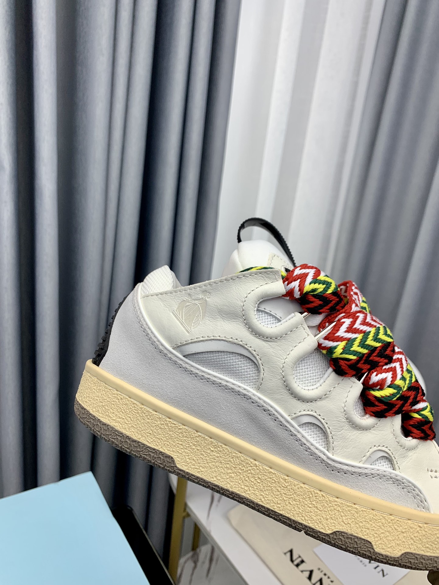 Lanvin LEATHER CURB SNEAKERS(Replica)
