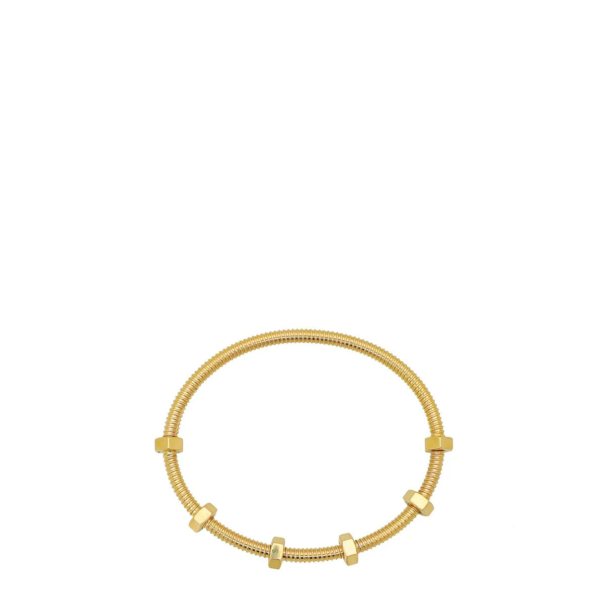 Cartier 18K Yelllow Gold Ecrou De Cartier Bracelet 17