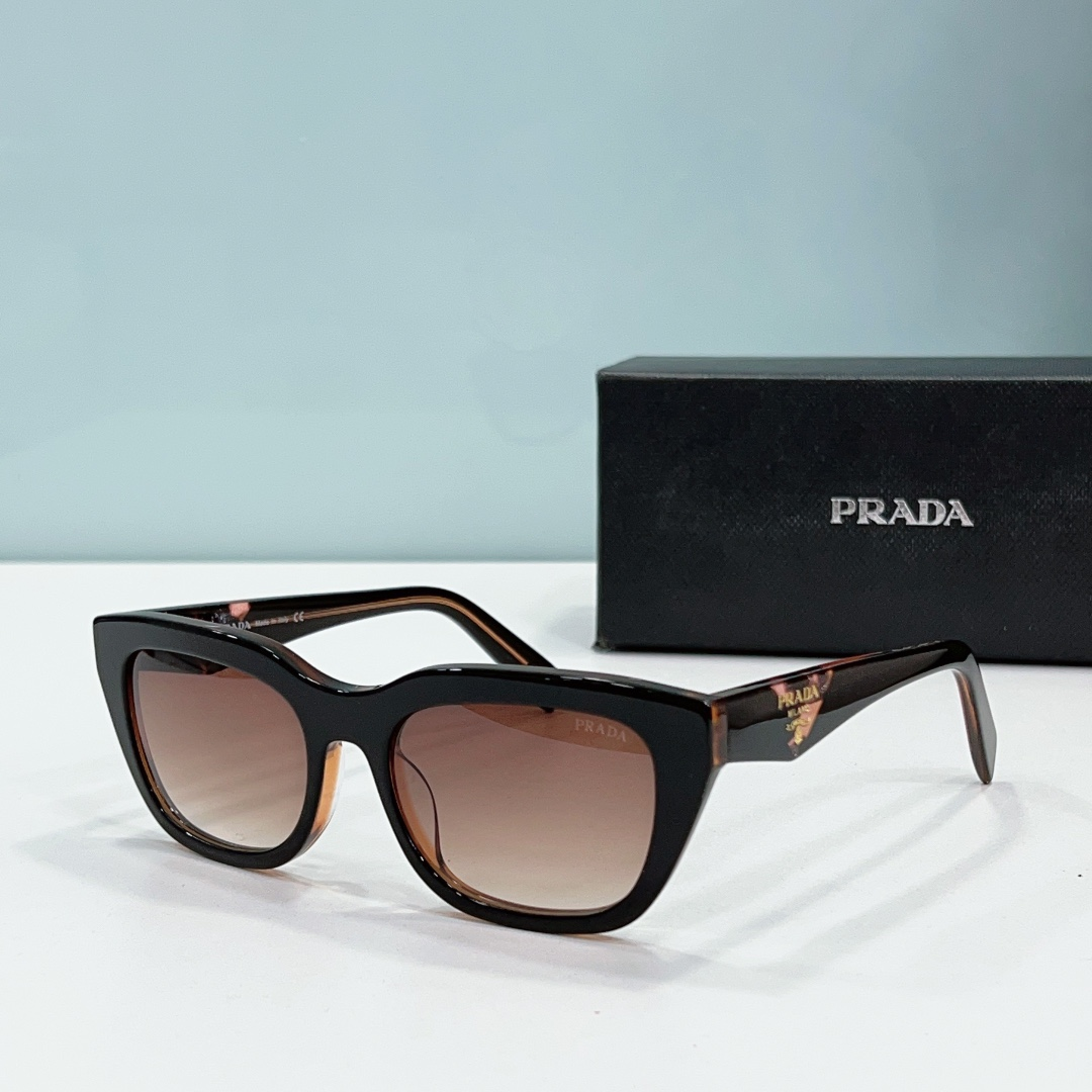 Prada Mirror leg print Logo  sunglasses Top quality （Replica）