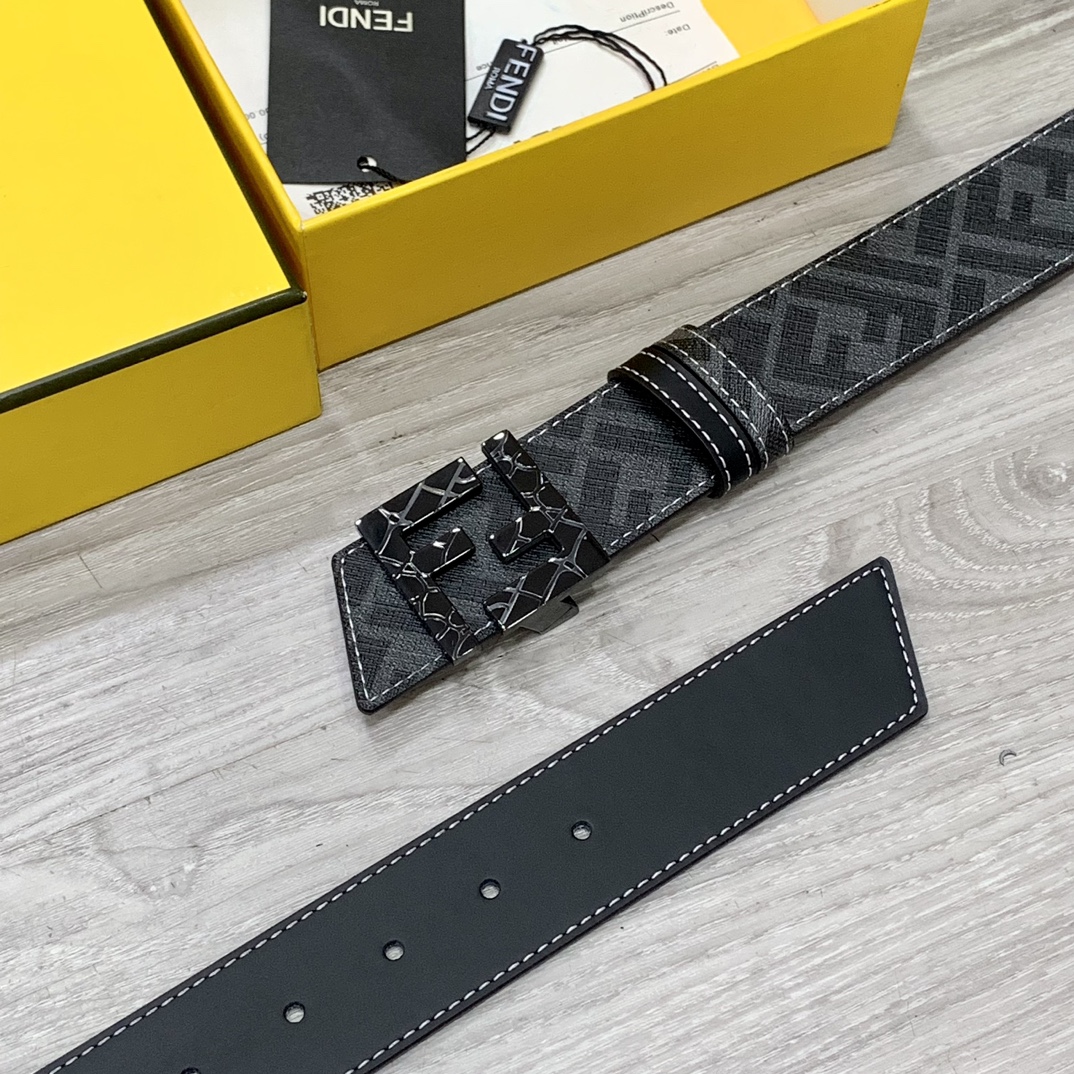 Fendi Leather Belts 1:1 Mirror Version