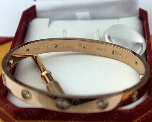 New Arrival Cartier Love Bracelet Pink Gold 10 Diamonds B6038217
