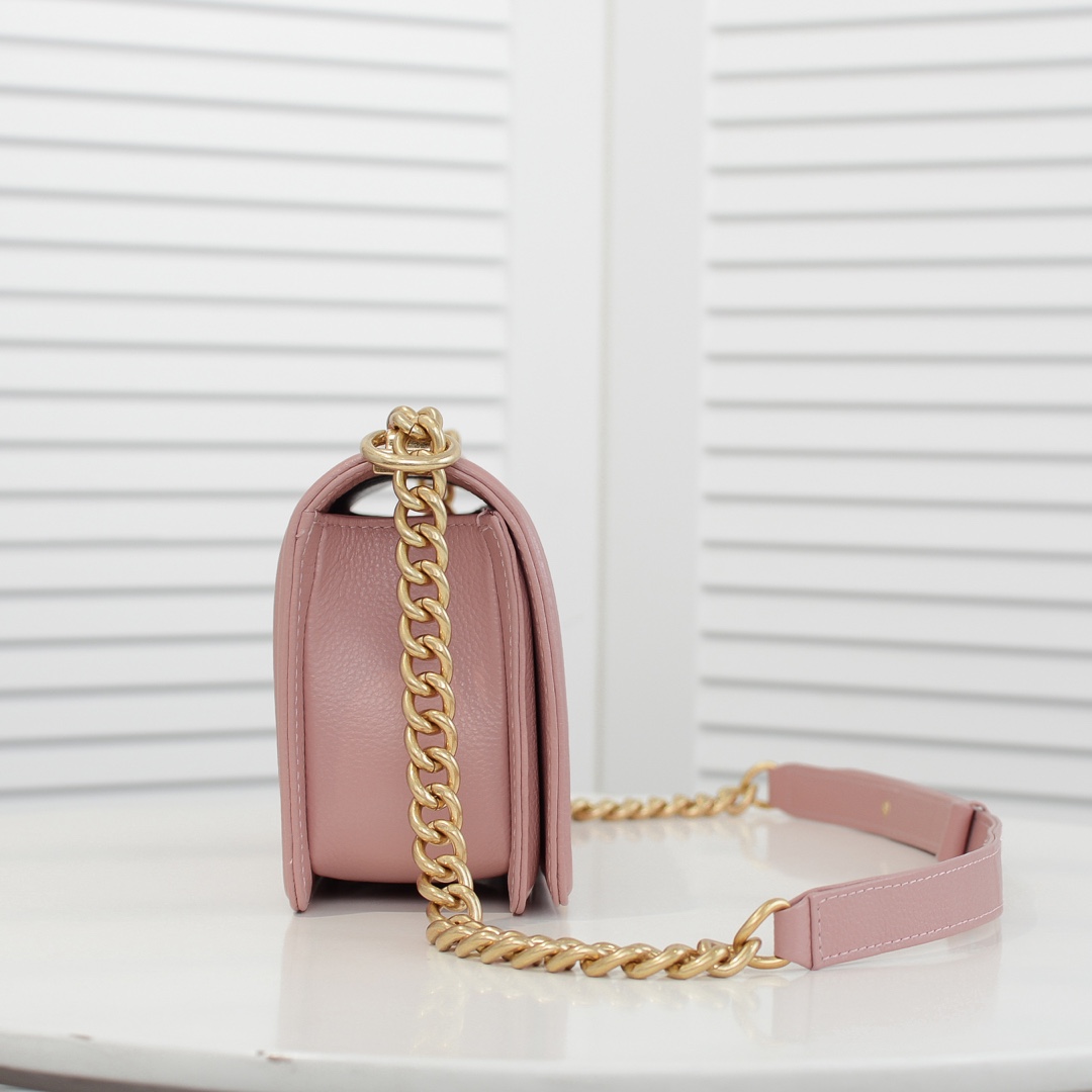 Chanel Leboy litchi or lychee pattern Shoulder Bag Handbag