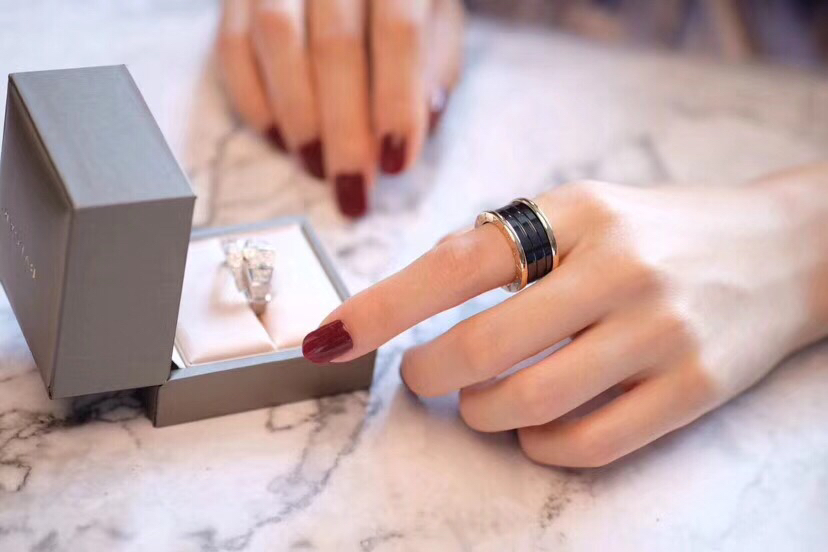 Bvlgari B.ZERO1 RING Replica, Three Band, Rose Gold