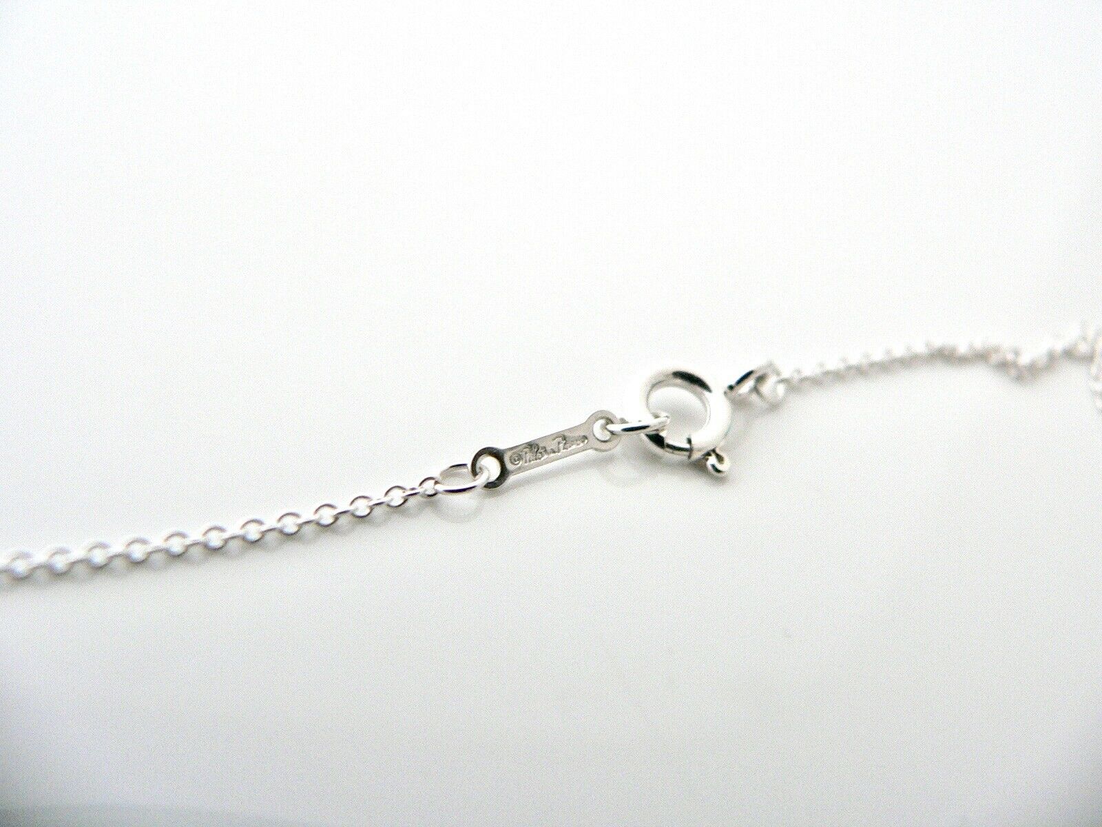 Tiffany & Co Zellige Necklace Pendant Charm Chain Sterling Silver Love Gift T&Co