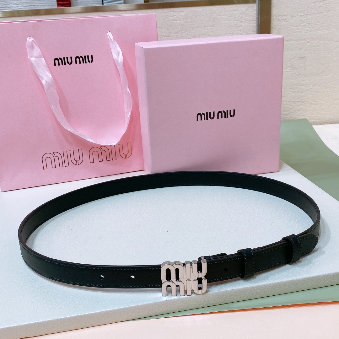 MiuMiu Leather Belts 1:1 Mirror Version