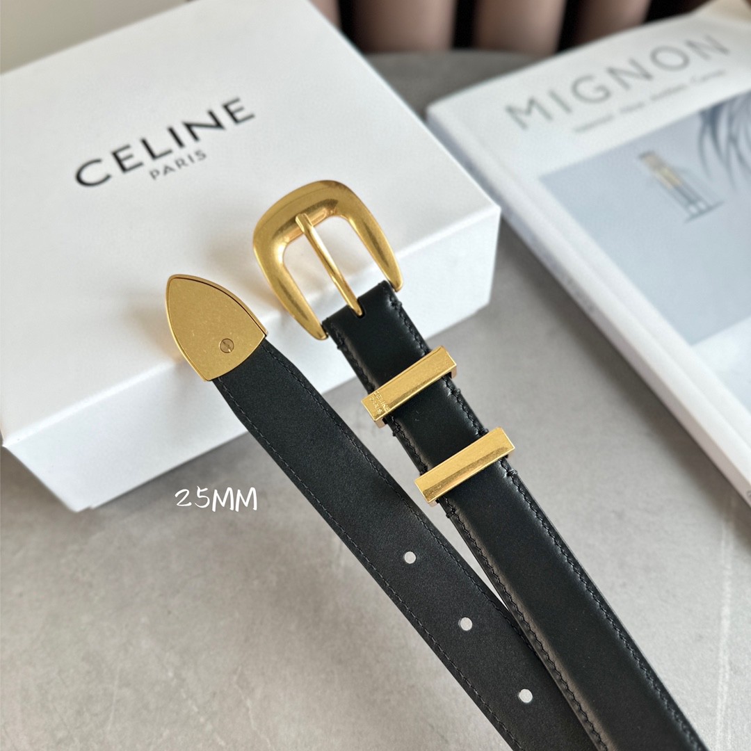 Celine Leather Belts 1:1 Mirror Version