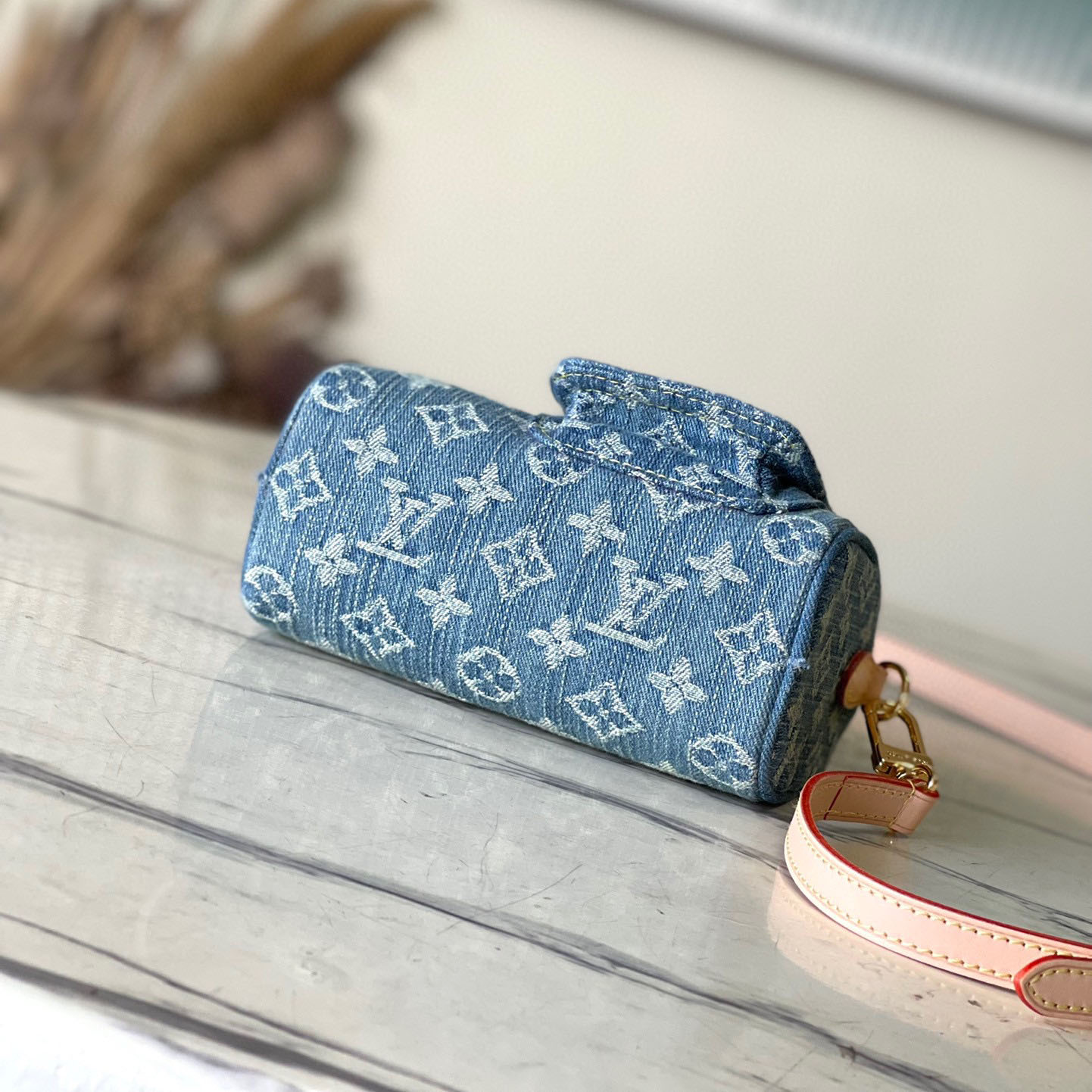 Louis Vuitton LV Denim Nano Speedy Handbag Crossbody Bag  M82950 Top Quality Shoulder Bag 10A(Replica)
