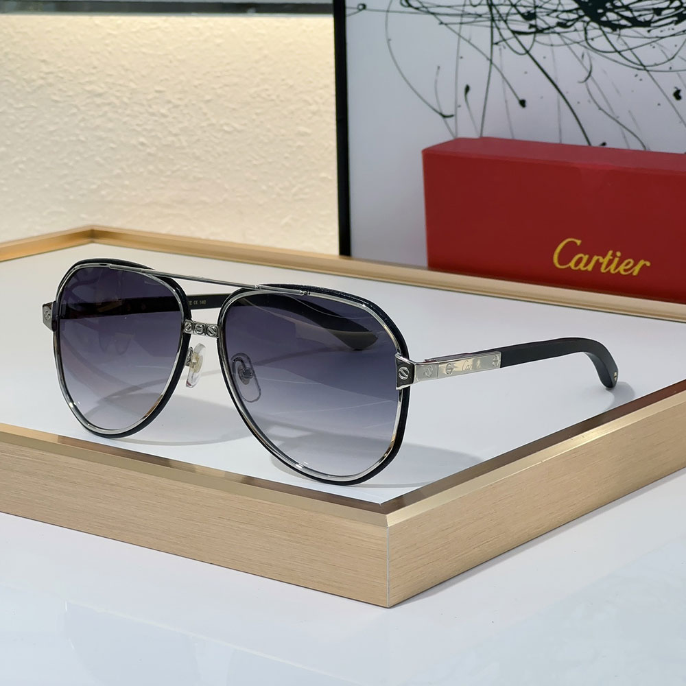Cartier Aviator Metal Sunglasses Top quality  （Replica）