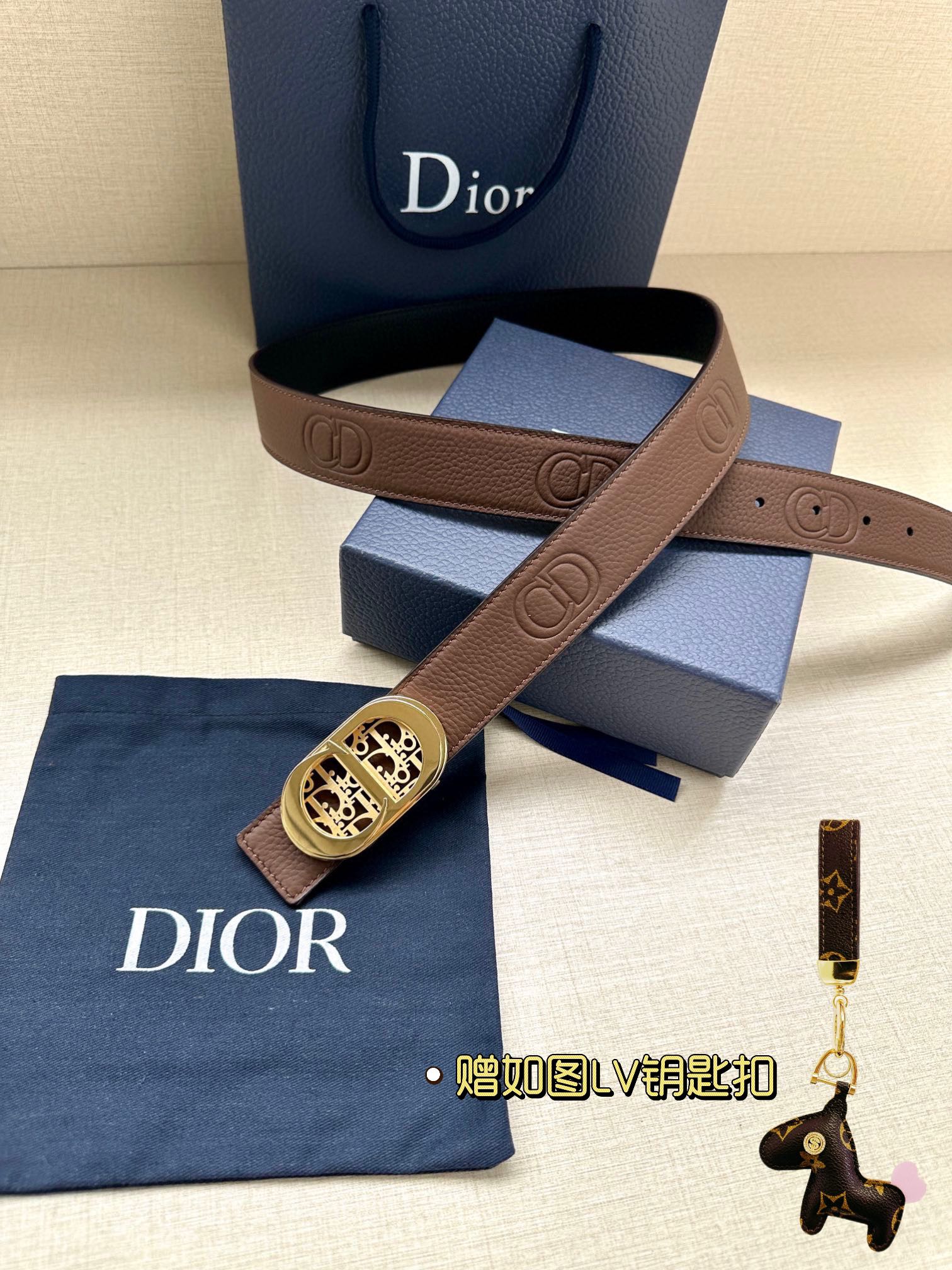 Dior Leather Belts 1:1 Mirror Version