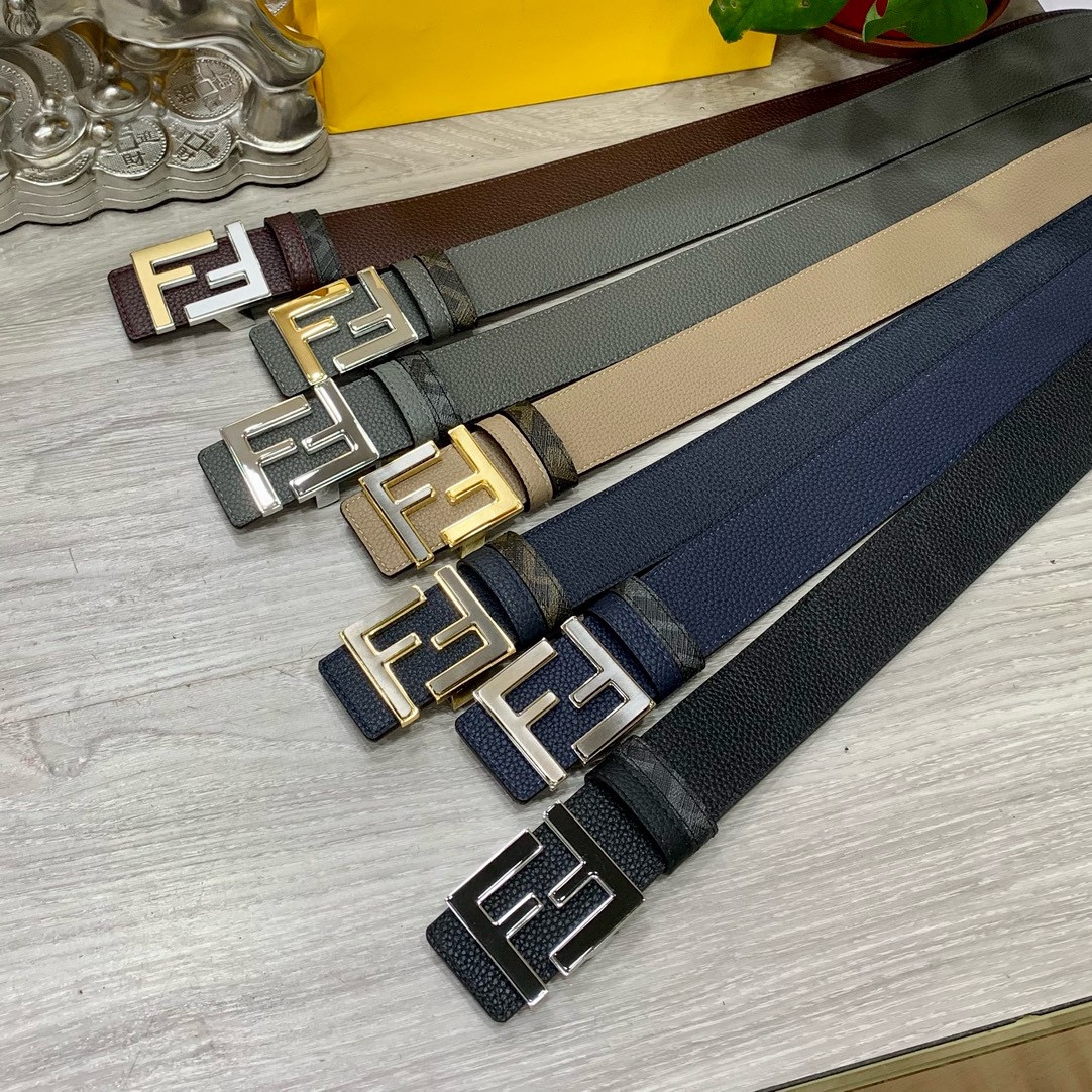 Fendi Leather Belts 1:1 Mirror Version