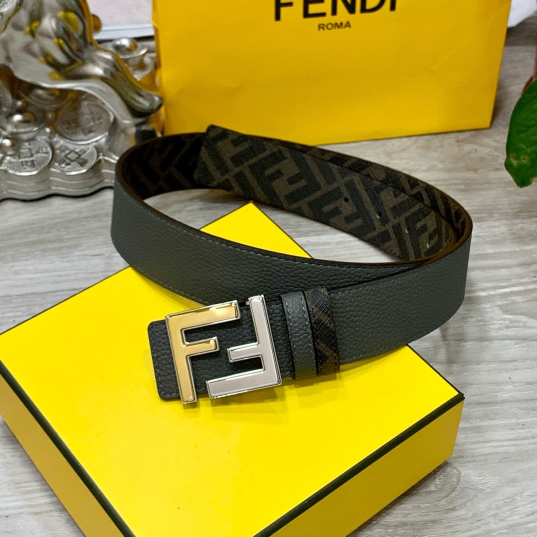 Fendi Leather Belts 1:1 Mirror Version