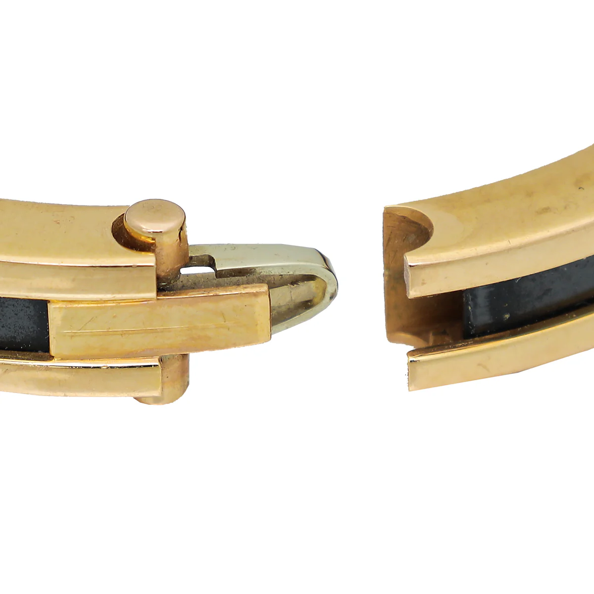 Bvlgari 18K Rose Gold Black Ceramic B Zero1 Bangle