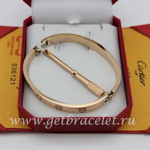 Copy Cartier Love Bracelet For Men and Women Pink Gold B6035616 (New Version - Prevent Screws Fall Out)